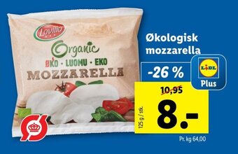 Lidl Økologisk mozzarella tilbud