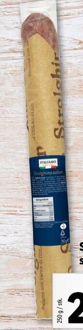 Lidl ITALIAMO Strolghino salami tilbud