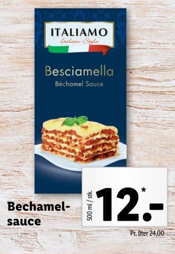 ITALIAMO Bechamelsauce tilbud hos Lidl