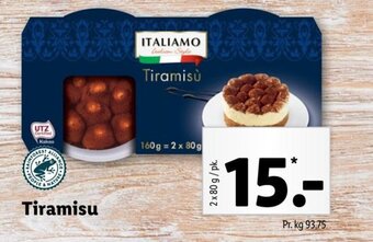Lidl ITALIAMO Tiramisù tilbud