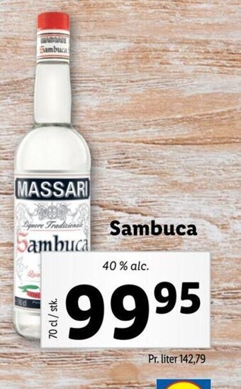 Lidl Sambuca tilbud