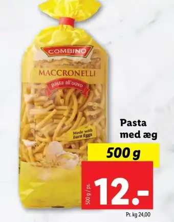 Lidl COMBINO Pasta med æg tilbud