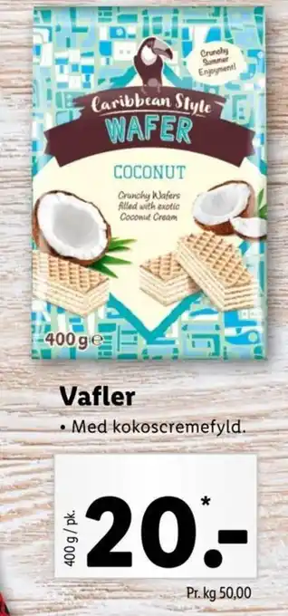 Lidl Caribbean Style Vafler tilbud