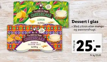 Lidl Caribbean Style Dessert i glas tilbud