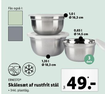 ERNESTOⓇ Skålesæt af rustfrit stål