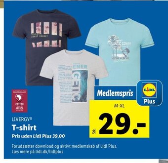 Lidl LIVERGYⓇ T-shirt tilbud