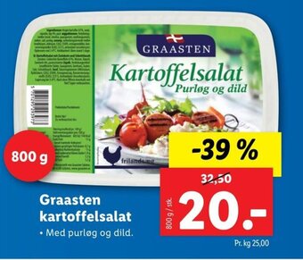 Lidl Graasten kartoffelsalat tilbud