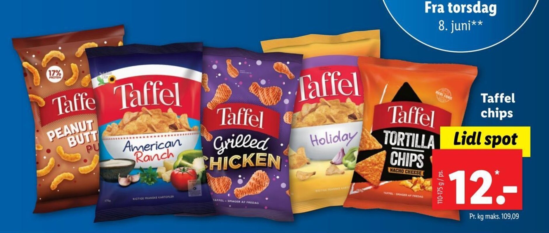 Lidl Taffel chips tilbud