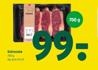 Coop 365 Coop okseentrecotes tilbud
