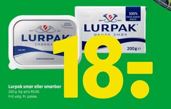 Coop 365 Lurpak smør tilbud