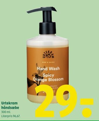 Coop 365 Urtekram flydende sæbe tilbud