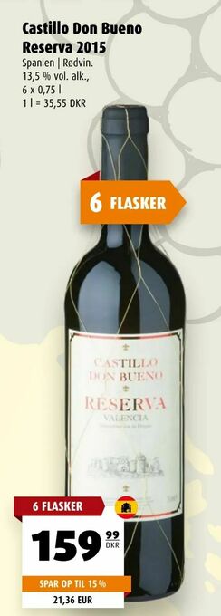Scandinavian Park Castillo Don Bueno Reserva 2015 tilbud