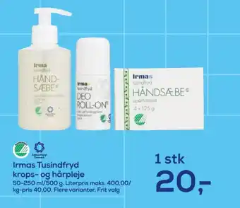Irma Tusindfryd flydende sæbe tilbud