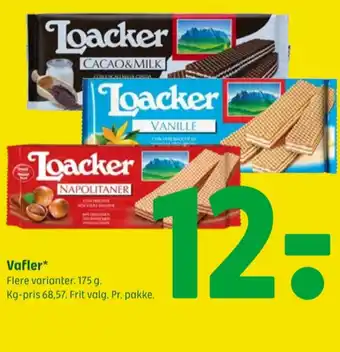 Coop 365 Loacker vafler tilbud