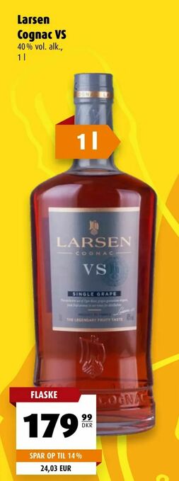 Scandinavian Park Larsen Cognac VS tilbud
