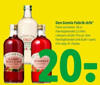 Den gamle fabrik konc. frugtsaft