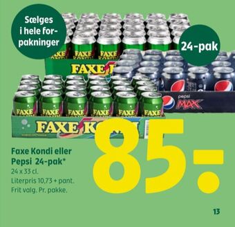 Coop 365 Faxe kondi sportssodavand tilbud