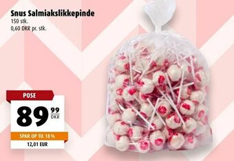 Snus Salmiak slikkepinde