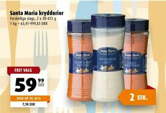 Scandinavian Park Santa Maria krydderier tilbud
