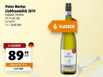 Scandinavian Park Peter Mertes Liebfraumilch 2019 tilbud