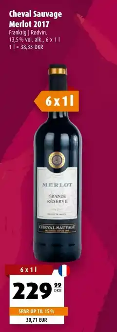Scandinavian Park Cheval Sauvage Merlot 2017 tilbud