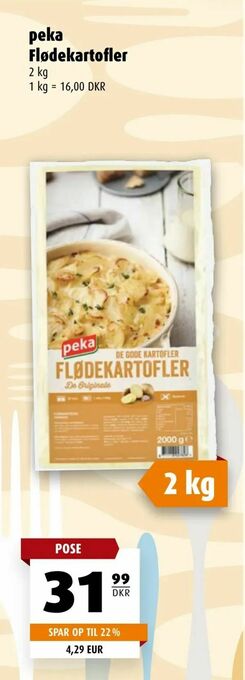 Scandinavian Park Peka flødekartofler tilbud