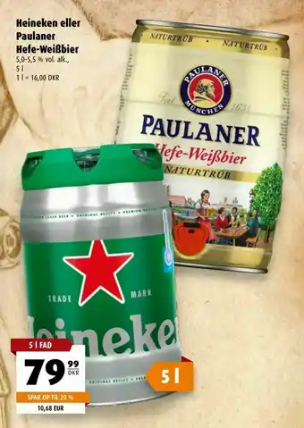 Scandinavian Park Heineken eller Paulaner Hefe-Weißbier tilbud