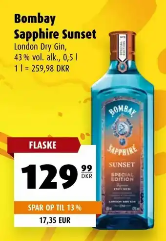 Scandinavian Park Bombay Sapphire Sunset tilbud