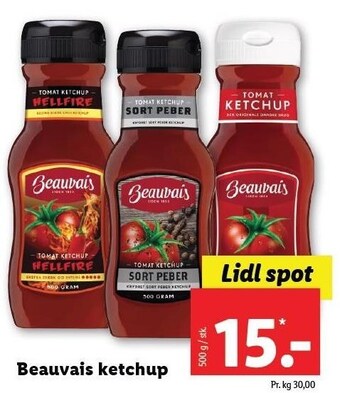 Lidl Beauvais ketchup tilbud