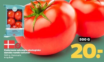 Netto Pedersens udvalgte økologiske danske runde tomater tilbud
