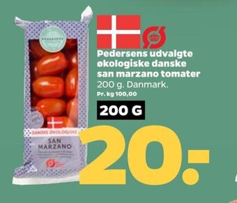 Pedersens udvalgte økologiske danske san marzano tomater