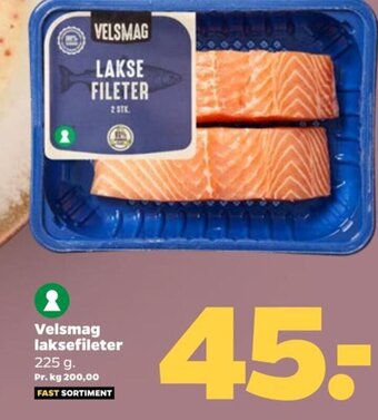 Netto Velsmag laksefileter tilbud