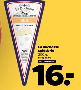 Netto La duchesse spidsbrie tilbud