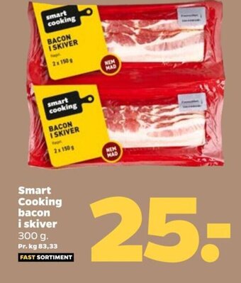 Netto Smart Cooking bacon i skiver tilbud