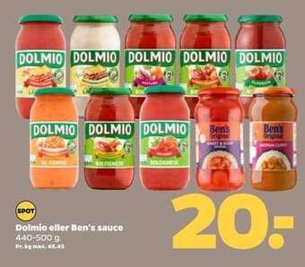 Netto Dolmio eller Ben's sauce tilbud