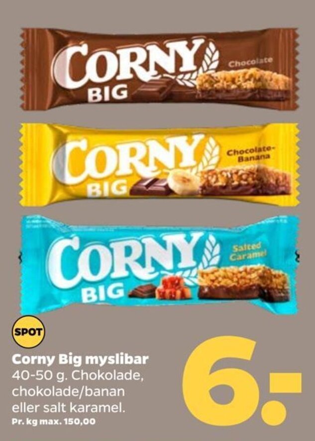 Netto Corny Big myslibar tilbud