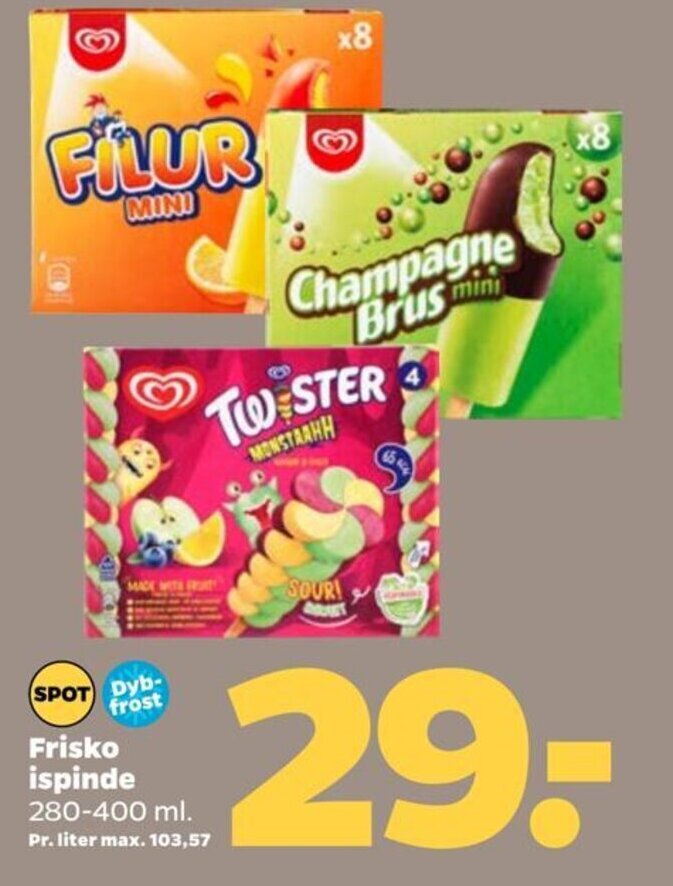 Netto Frisko Ispinde tilbud