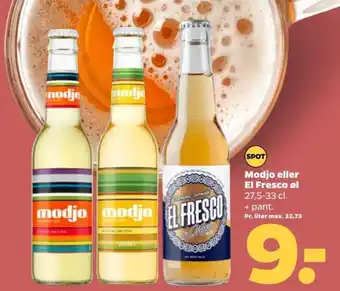 Modjo eller El Fresco øl