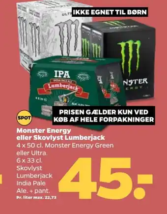 Monster Energy eller Skovlyst Lumberjack