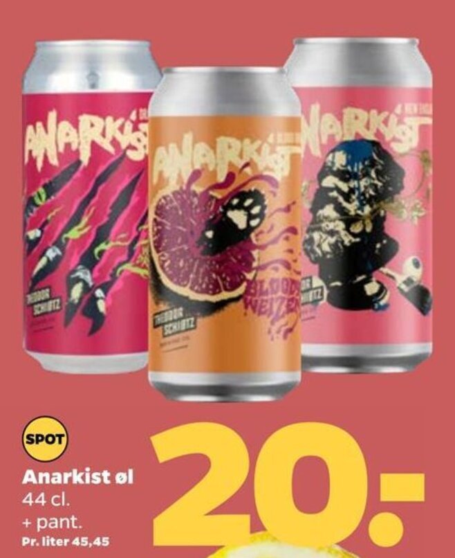 Netto Anarkist øl tilbud