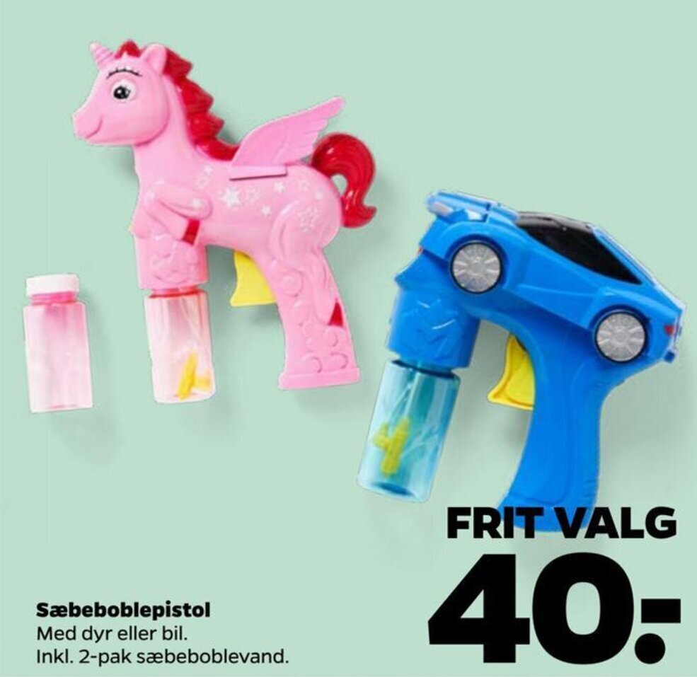 Netto Sæbeboblepistol tilbud