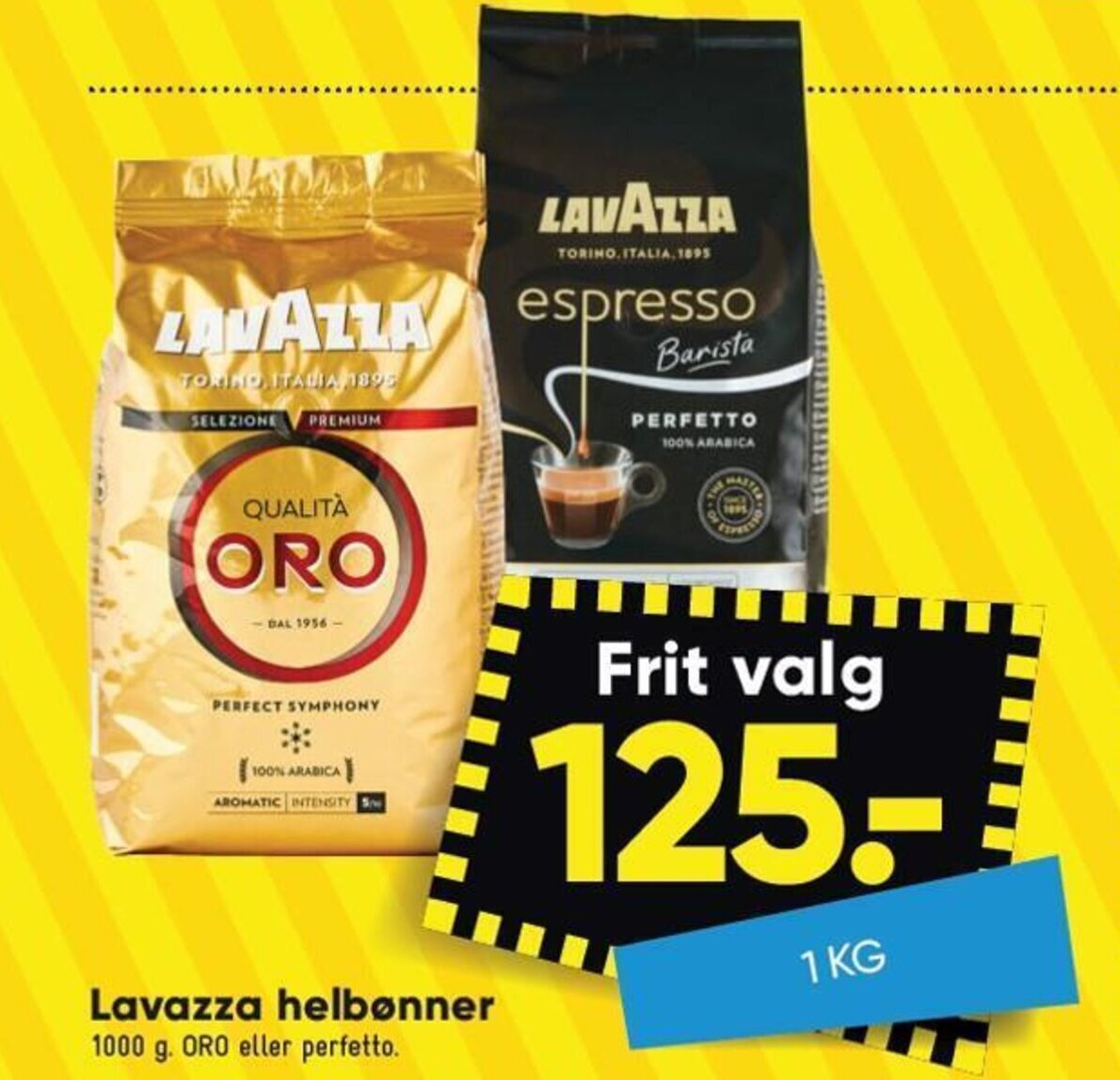 Bilka Lavazza helbønner tilbud