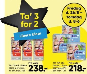Bilka Libero bleer tilbud