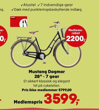 Kvickly Mustang dagmar 28 - 7 gear tilbud