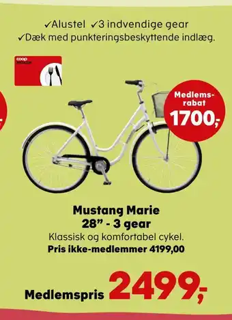 Kvickly Mustang marie 28 - 3 gear tilbud