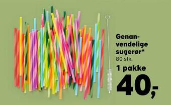 Genanvendelige sugerør