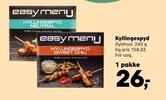 Kvickly Kyllingespyd tilbud