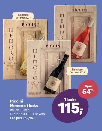 Kvickly Piccini memoro i boks tilbud