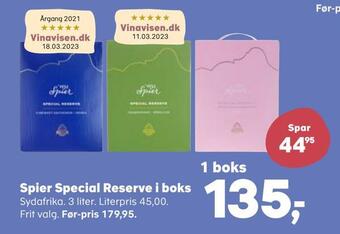 Spier special reserve i boks