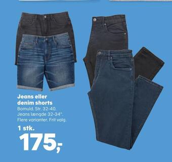 Kvickly Jeans eller denim shorts tilbud